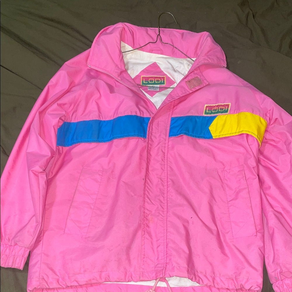 Vintage 80s Mens Pink Lodi Ski Jacket